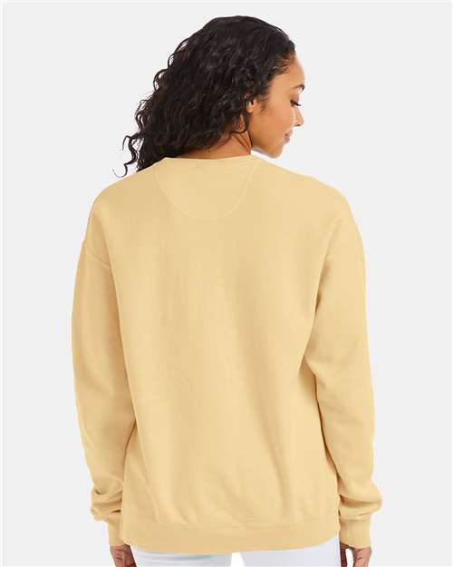 Summer Squash Yellow Garment-Dyed Crewneck Sweatshirt - GDH400