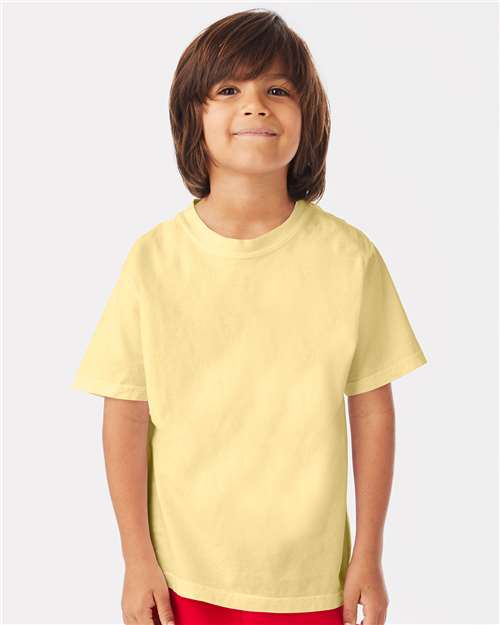 Summer Squash Yellow Garment-Dyed Youth T-Shirt - GDH175