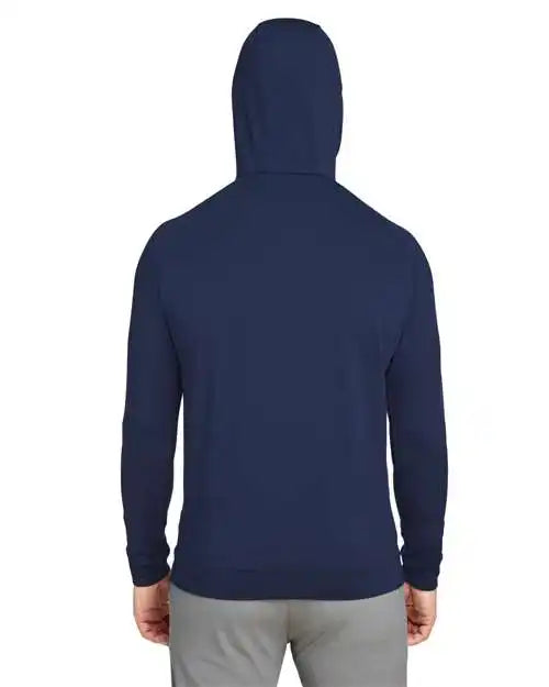 Swannies Swv600 Vandyke Quarter-zip Pullover Hooded Sweatshirt - Navy