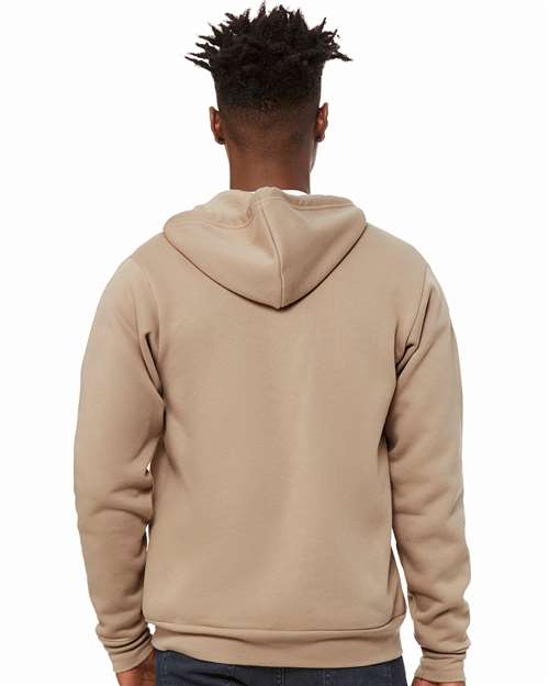 Tan Sponge Fleece Full-Zip Hoodie - 3739