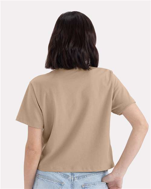 Tan Women's Heavyweight Boxy T-Shirt - 7610