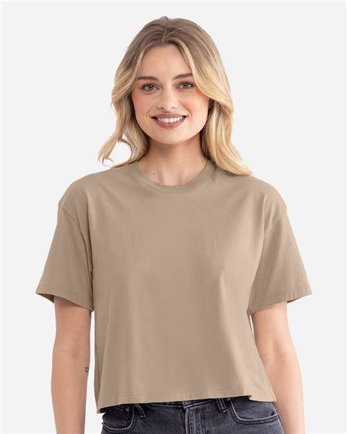 Tan Women's Ideal Crop Top - 1580