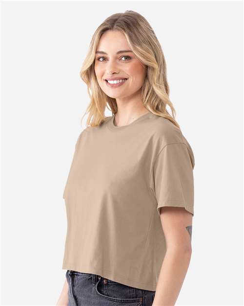 Tan Women's Ideal Crop Top - 1580