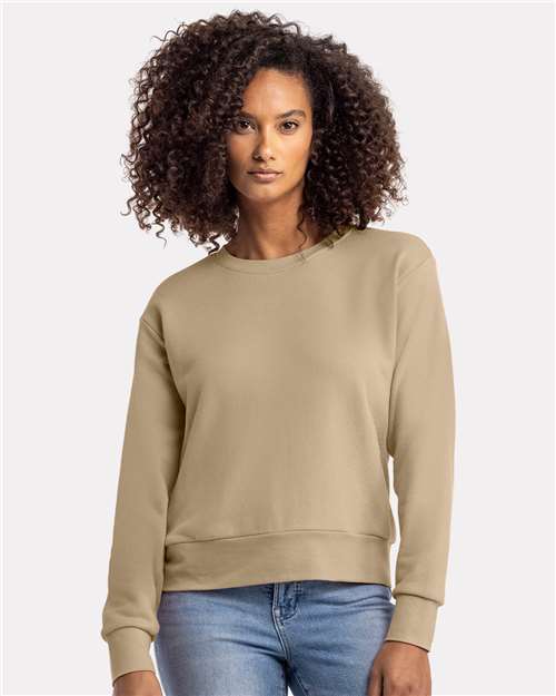 Tan Women's Laguna Sueded Sweatshirt - 9084