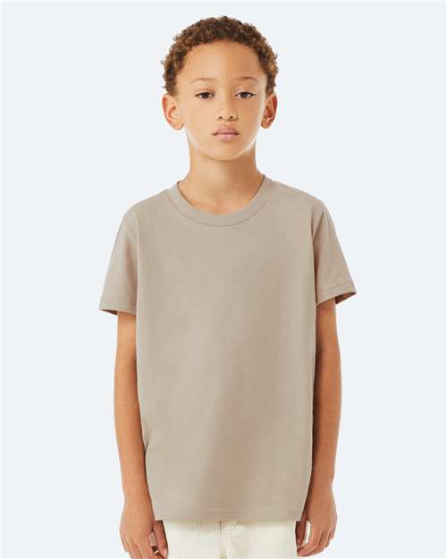 Tan Youth Jersey Tee - 3001Y