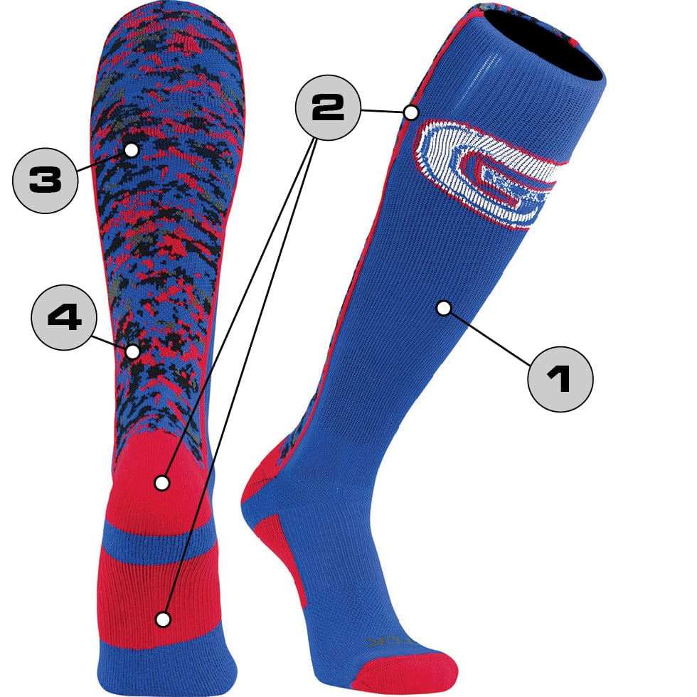 TCK Customizable Knee High Socks - Digital Camo