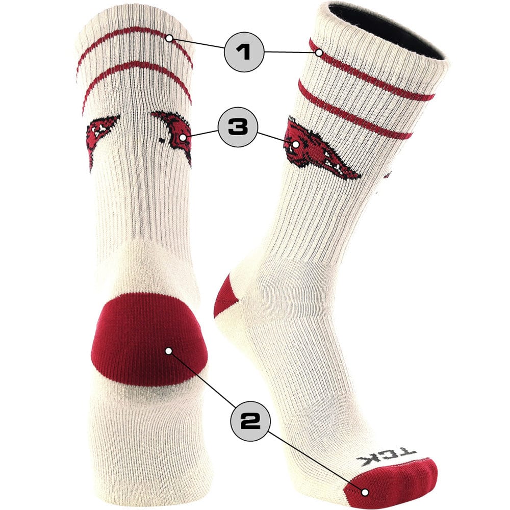 TCK Customizable Crew Socks Vintage - Thin Stripes