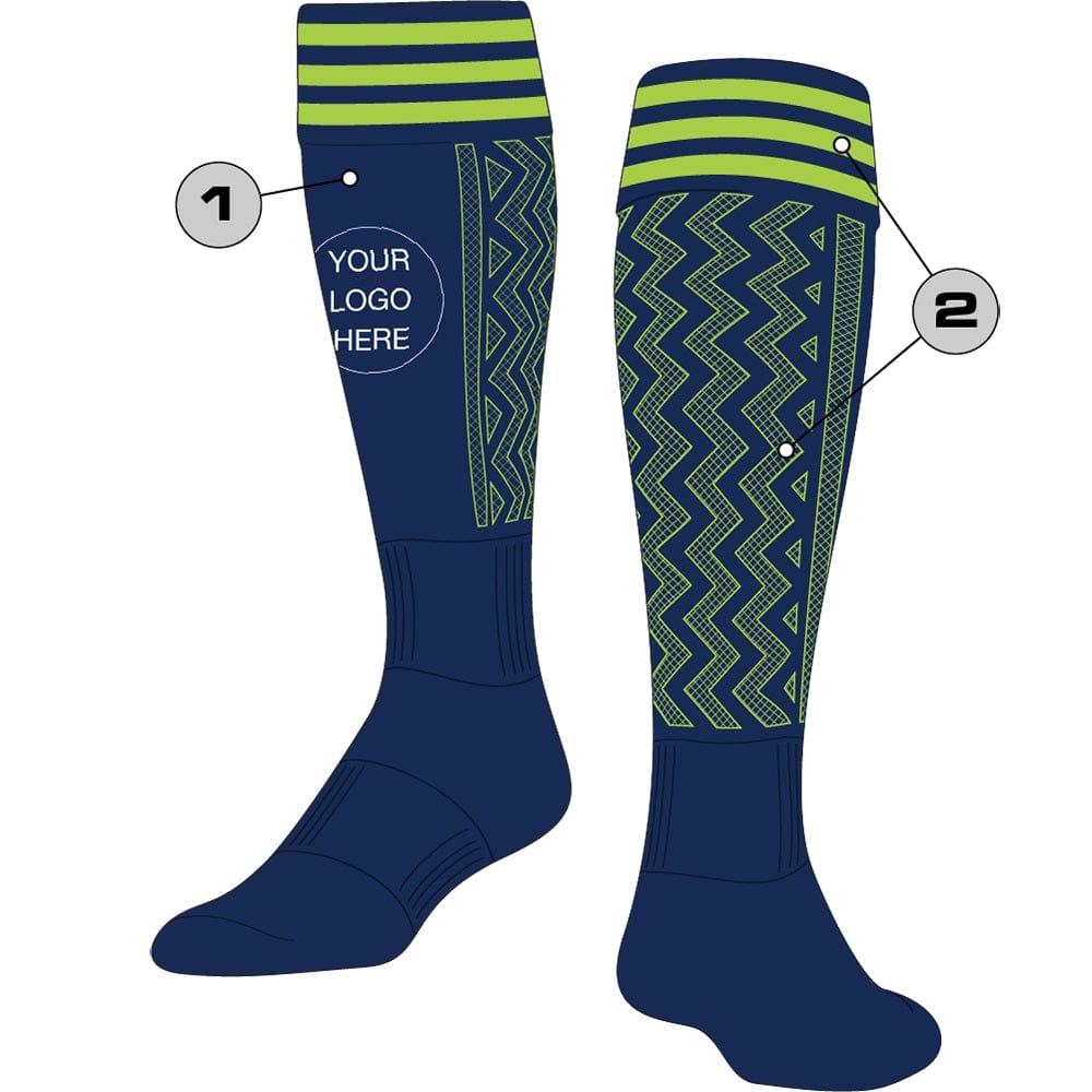 TCK Customizable Knee High Soccer Socks - Premier Striped
