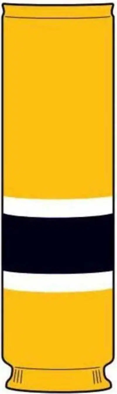 Tck Rib Knit Hockey Sock - Bos Sunflower White Black