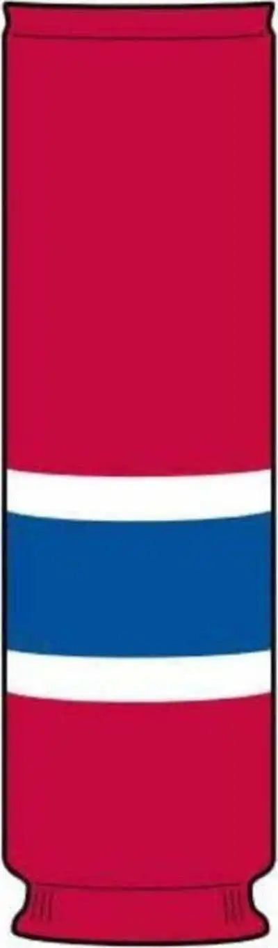 Tck Rib Knit Hockey Sock - Mon Scarlet White Royal