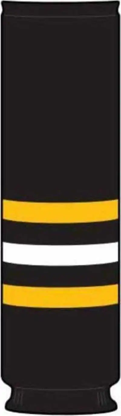 Tck Rib Knit Hockey Sock - Pit Black Gold White