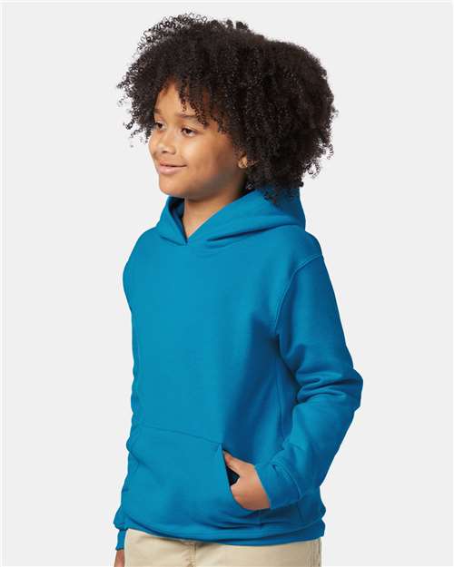 Teal Ecosmart® Youth Hooded Sweatshirt - P473