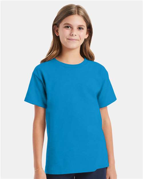 Teal Essential-T Youth T-Shirt - 5480