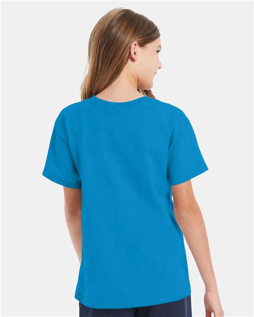 Teal Essential-T Youth T-Shirt - 5480