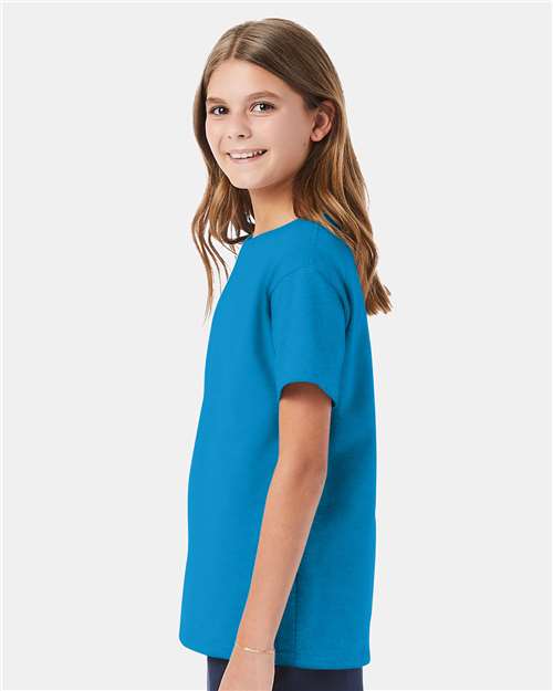 Teal Essential-T Youth T-Shirt - 5480