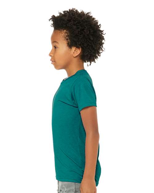 Teal Triblend Youth Triblend Tee - 3413Y
