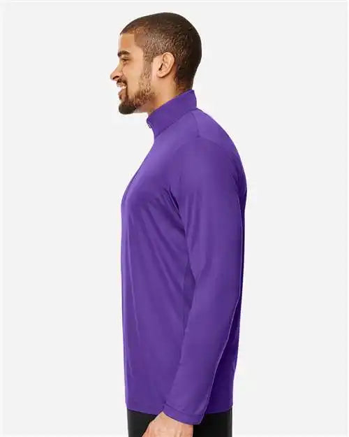 Team 365 Tt31 Men’s Zone Performance Quarter-zip Pullover - Sport Purple