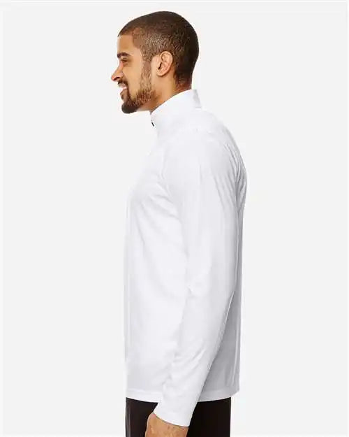 Team 365 Tt31 Men’s Zone Performance Quarter-zip Pullover - White