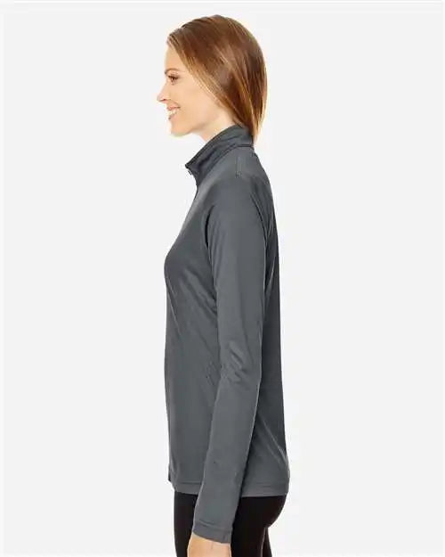 Team 365 Tt31w Women’s Zone Performance Quarter-zip Pullover - Sport Graphite