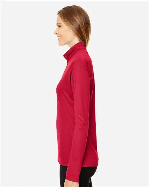 Team 365 Tt31w Women’s Zone Performance Quarter-zip Pullover - Sport Red