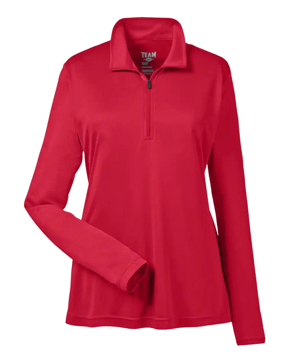 Team 365 Tt31w Women’s Zone Performance Quarter-zip Pullover - Sport Red - Xs