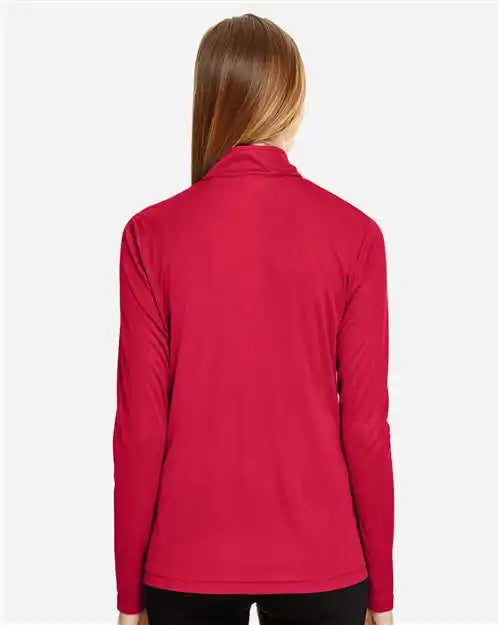 Team 365 Tt31w Women’s Zone Performance Quarter-zip Pullover - Sport Red
