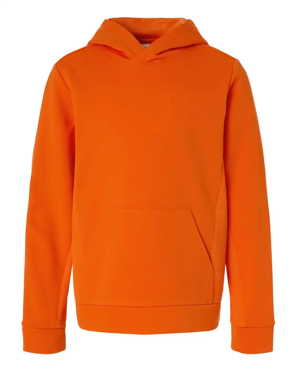 Team 365 Tt400y Youth Squad Hooded Tech Fleece Pullover - Sport Orange - Xs