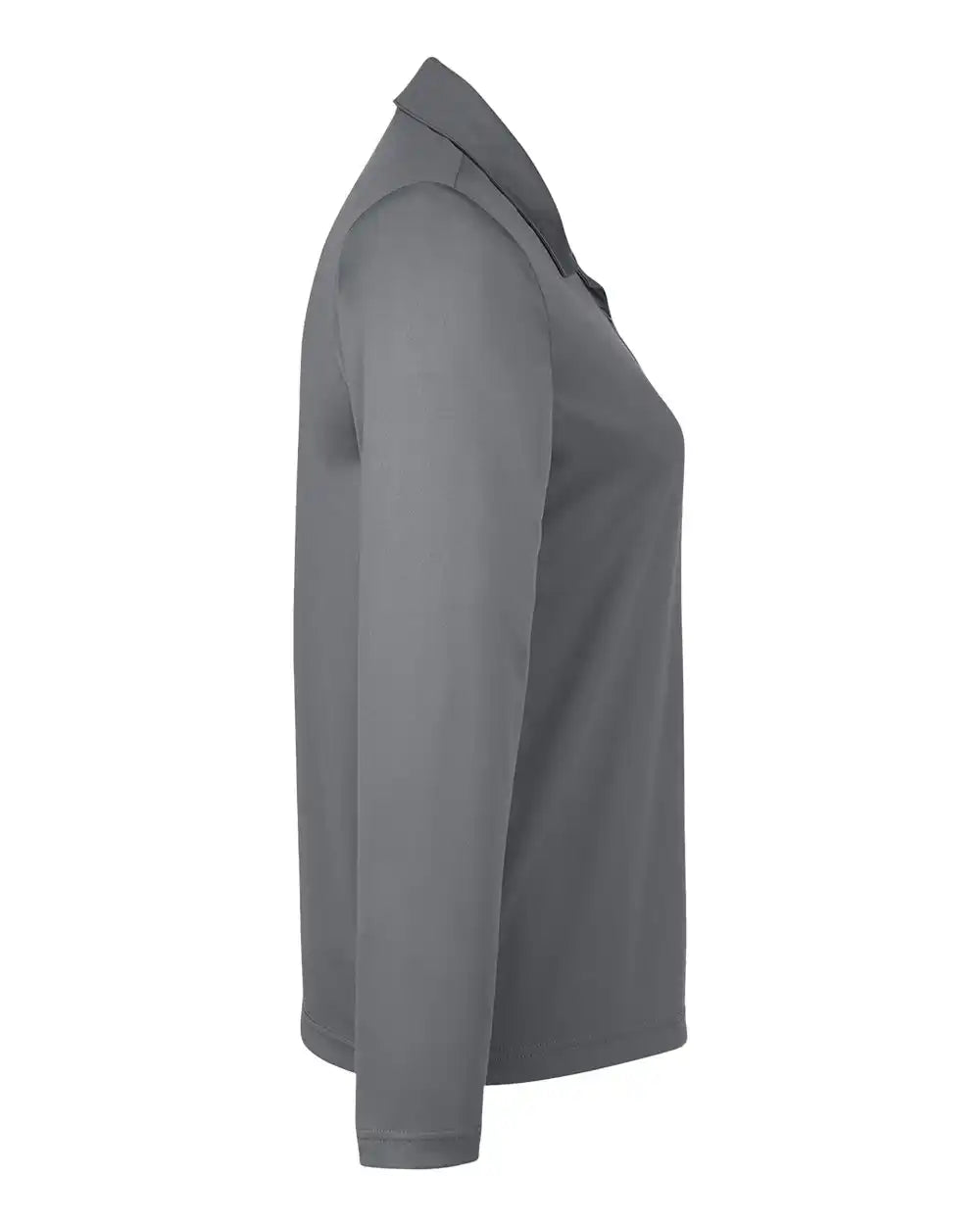 Team 365 Tt51lw Women’s Zone Performance Long Sleeve Polo - Sport Graphite