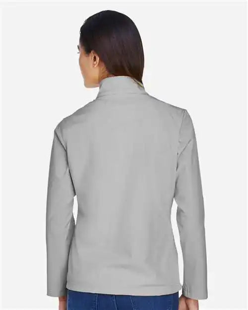 Team 365 Tt80w Women’s Leader Soft Shell Jacket - Sport Silver