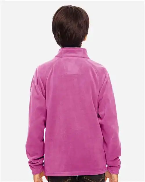 Team 365 Tt90y Youth Campus Microfleece Jacket - Sport Charity Pink