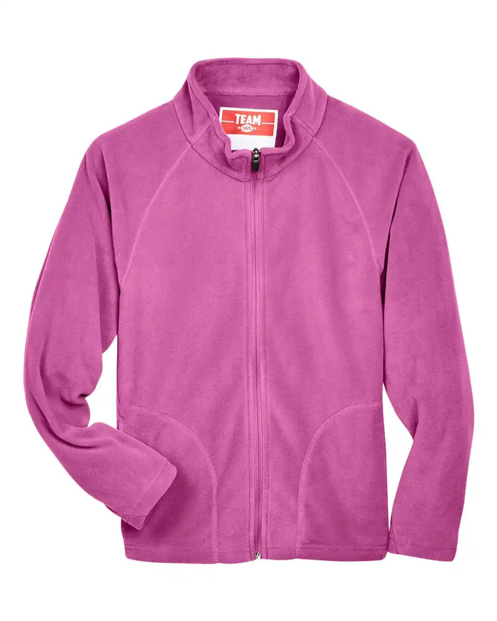 Team 365 Tt90y Youth Campus Microfleece Jacket - Sport Charity Pink - s