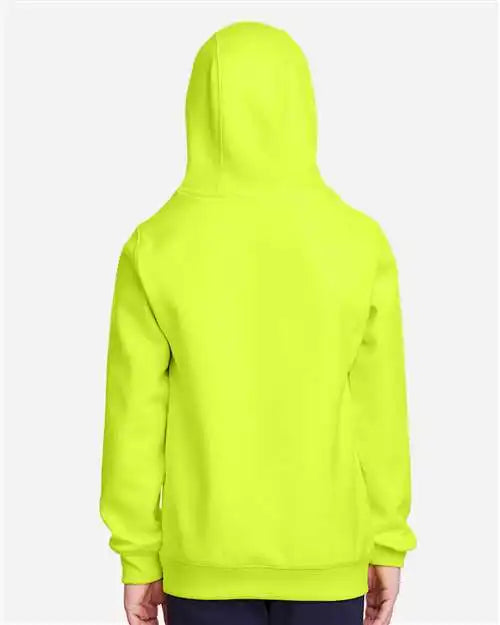 Team 365 Tt96y Youth Zone Hydrosport™ Heavyweight Pullover Hooded Sweatshirt - Safety Yellow