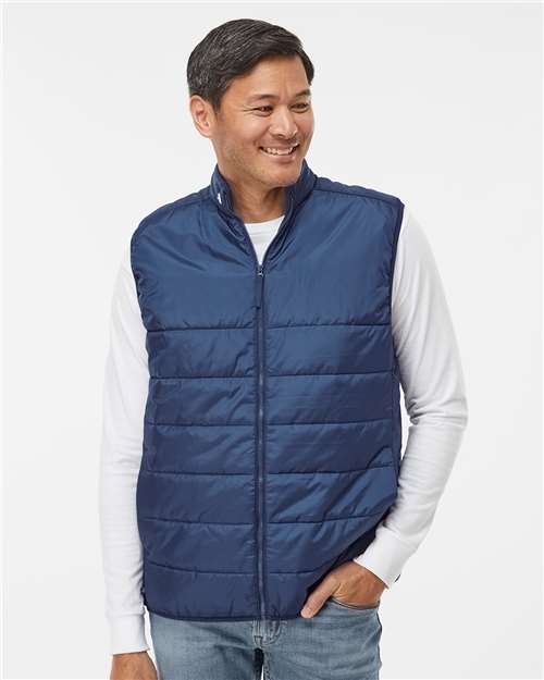 Team Navy Blue Puffer Vest - A572