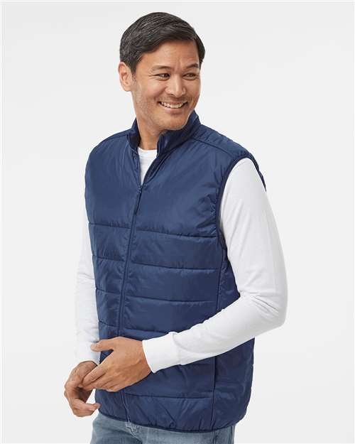 Team Navy Blue Puffer Vest - A572