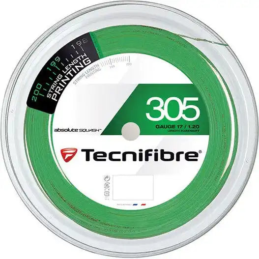 Tecnifibre 305 Spl Squash String Reel 660’ - Green - 1.2