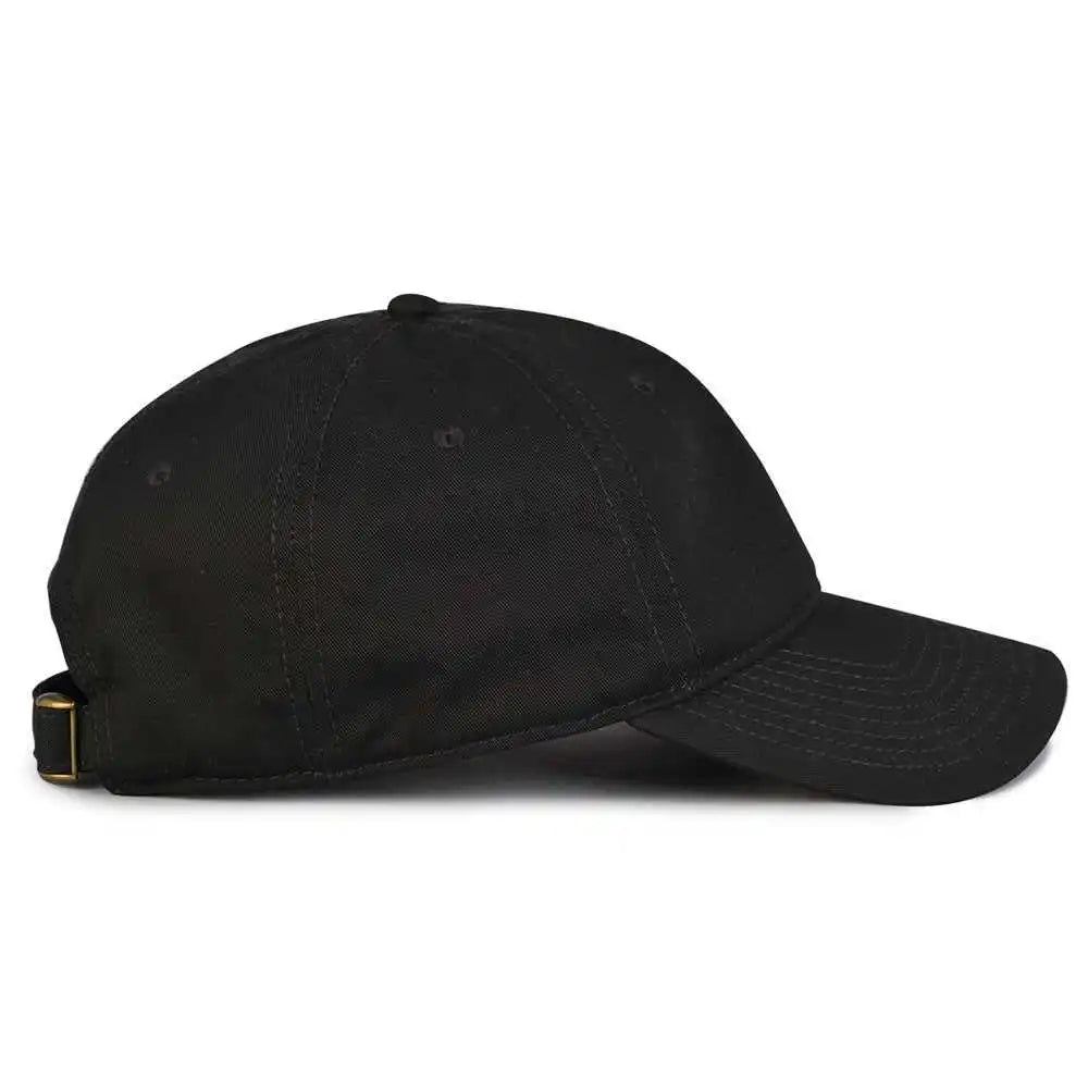 The Game Gb210 Classic Relaxed Garment Washed Twill Cap - Black - 6 7/8’’ - 7 5/8’’
