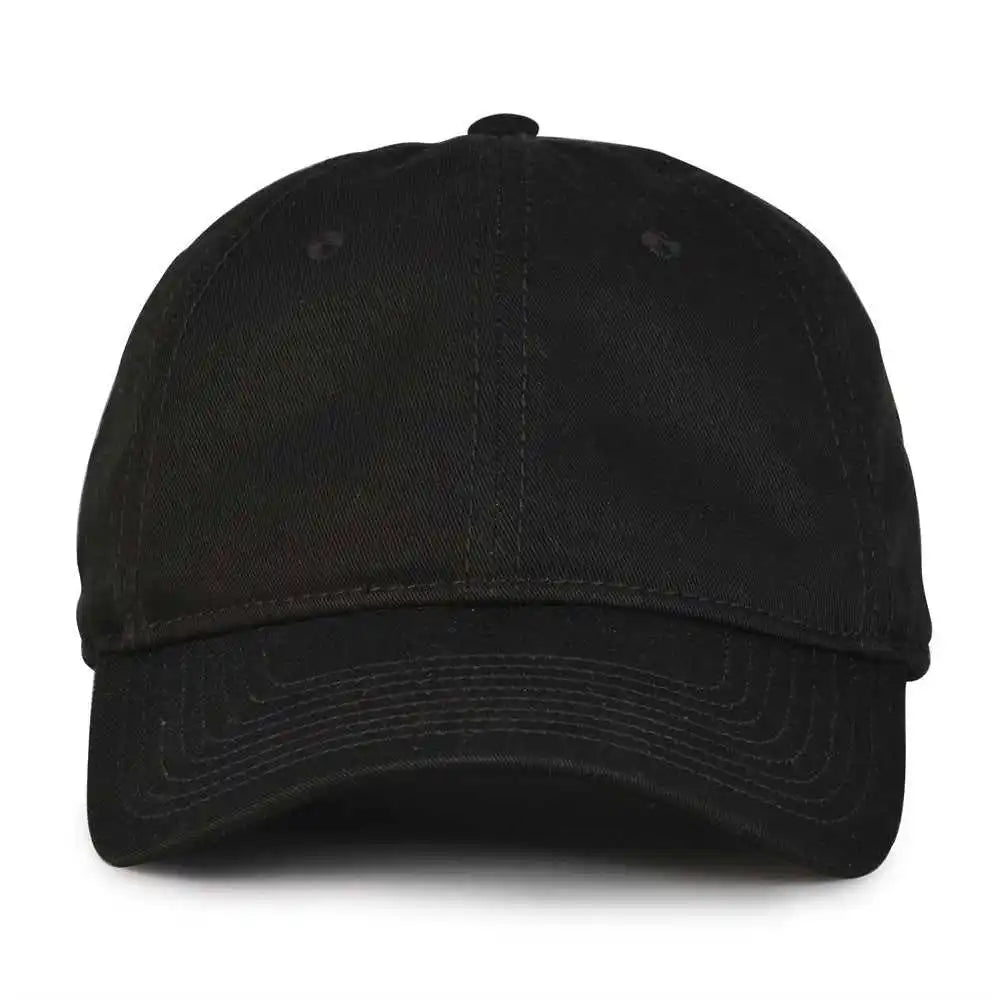 The Game Gb210 Classic Relaxed Garment Washed Twill Cap - Black - 6 7/8’’ - 7 5/8’’