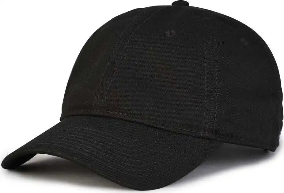 The Game Gb210 Classic Relaxed Garment Washed Twill Cap - Black - 6 7/8’’ - 7 5/8’’