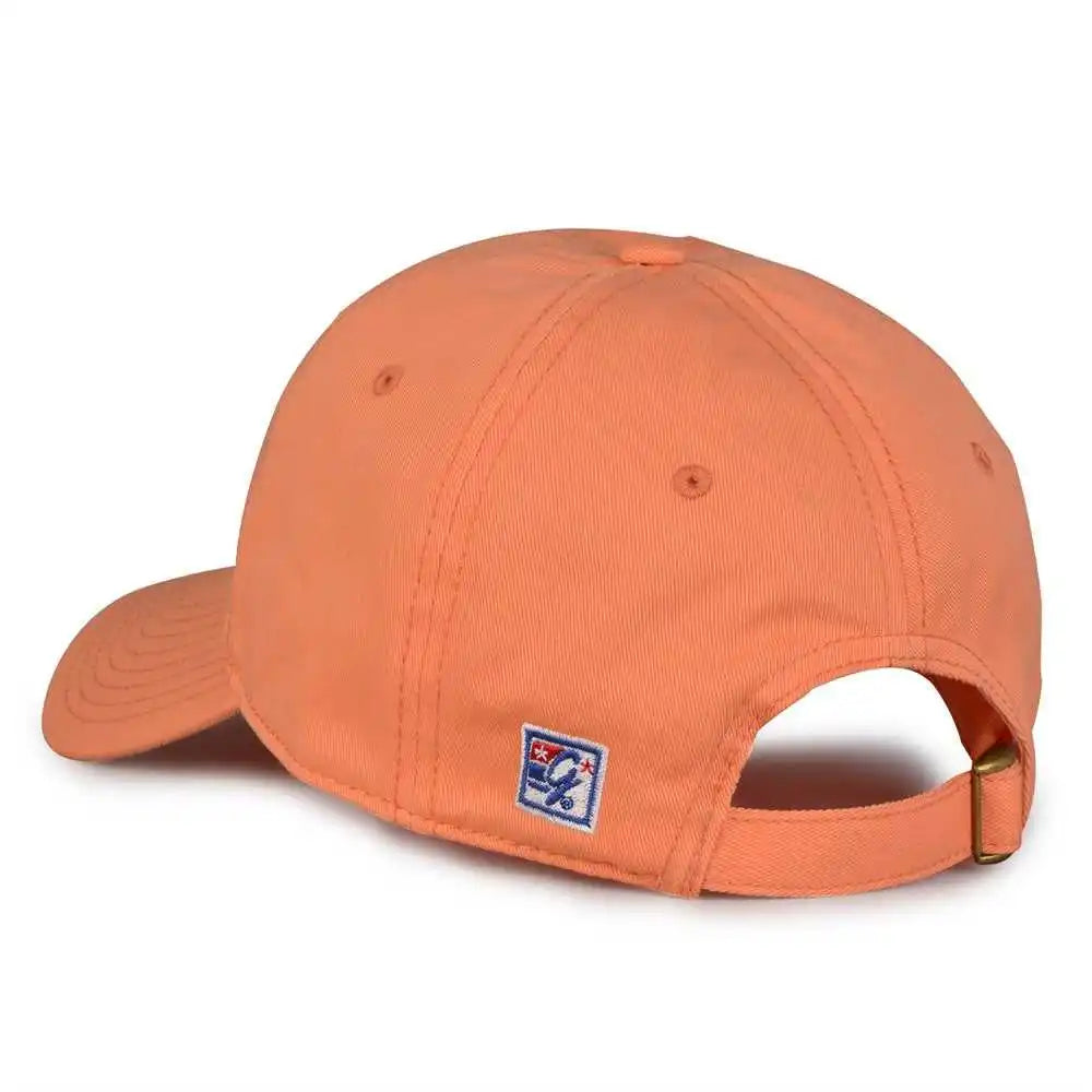 The Game Gb210 Classic Relaxed Garment Washed Twill Cap - Coral - 6 7/8’’ - 7 5/8’’