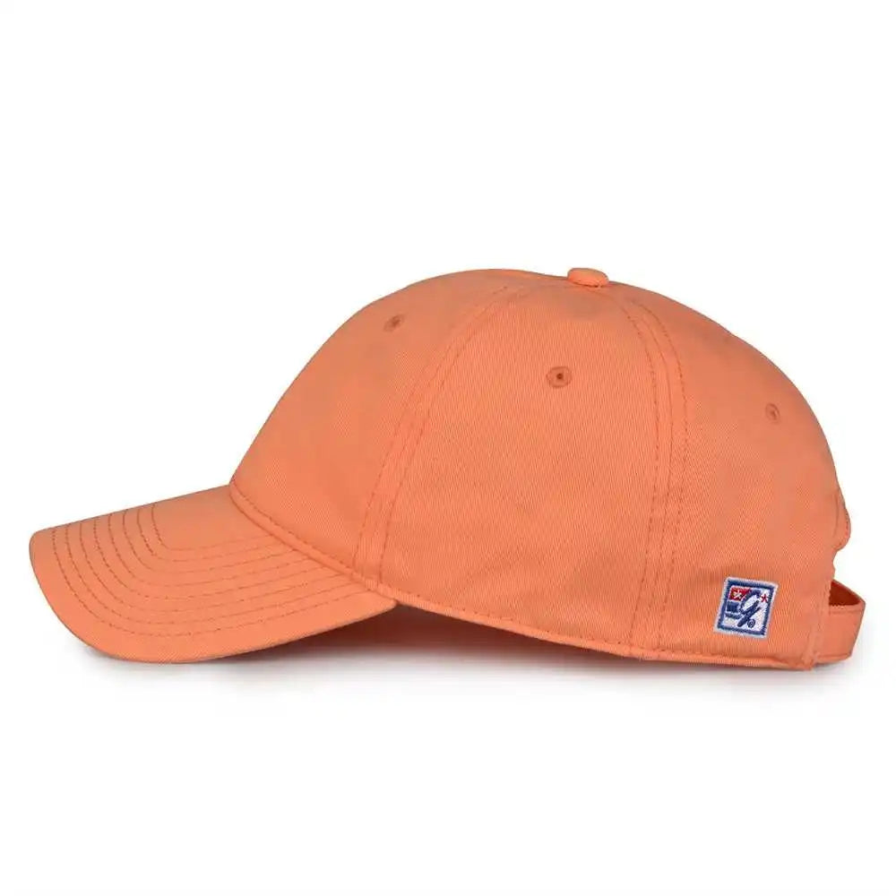 The Game Gb210 Classic Relaxed Garment Washed Twill Cap - Hot Coral - 8 7/8’’ - 7 5/8’’