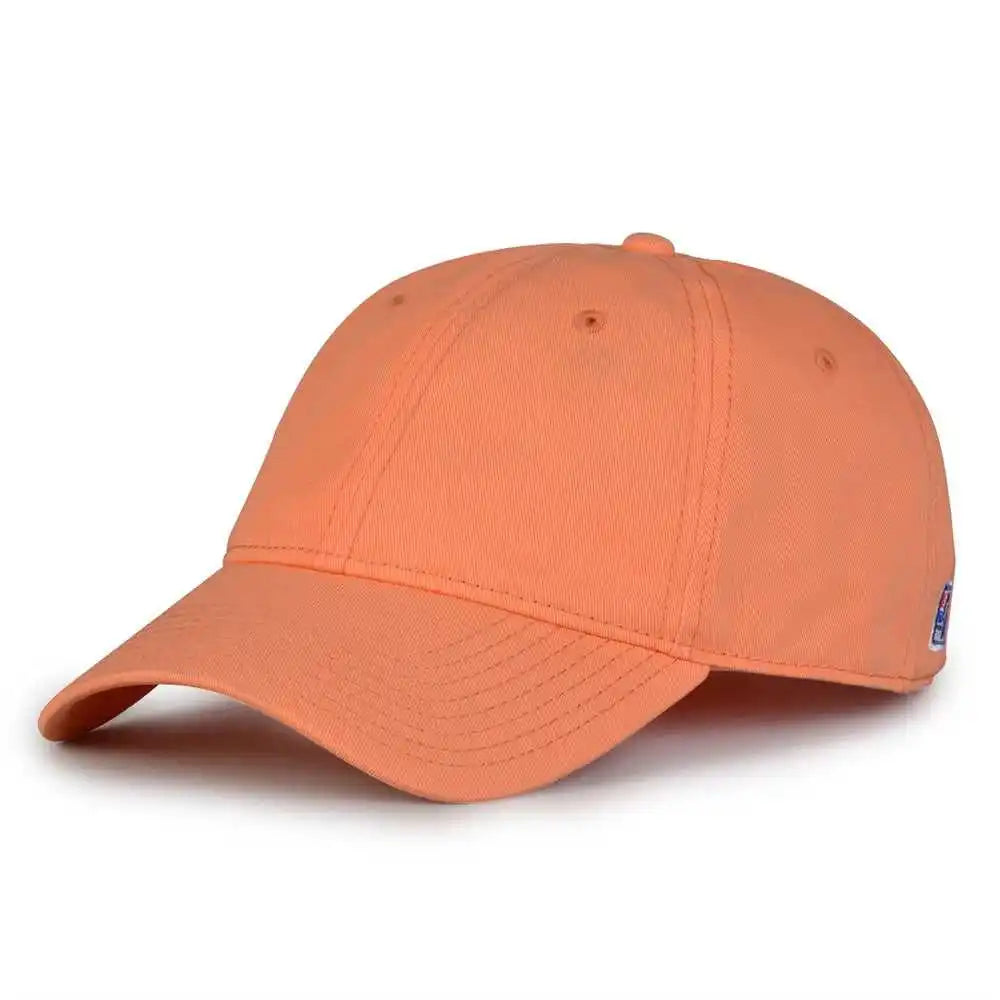 The Game Gb210 Classic Relaxed Garment Washed Twill Cap - Hot Coral - 8 7/8’’ - 7 5/8’’