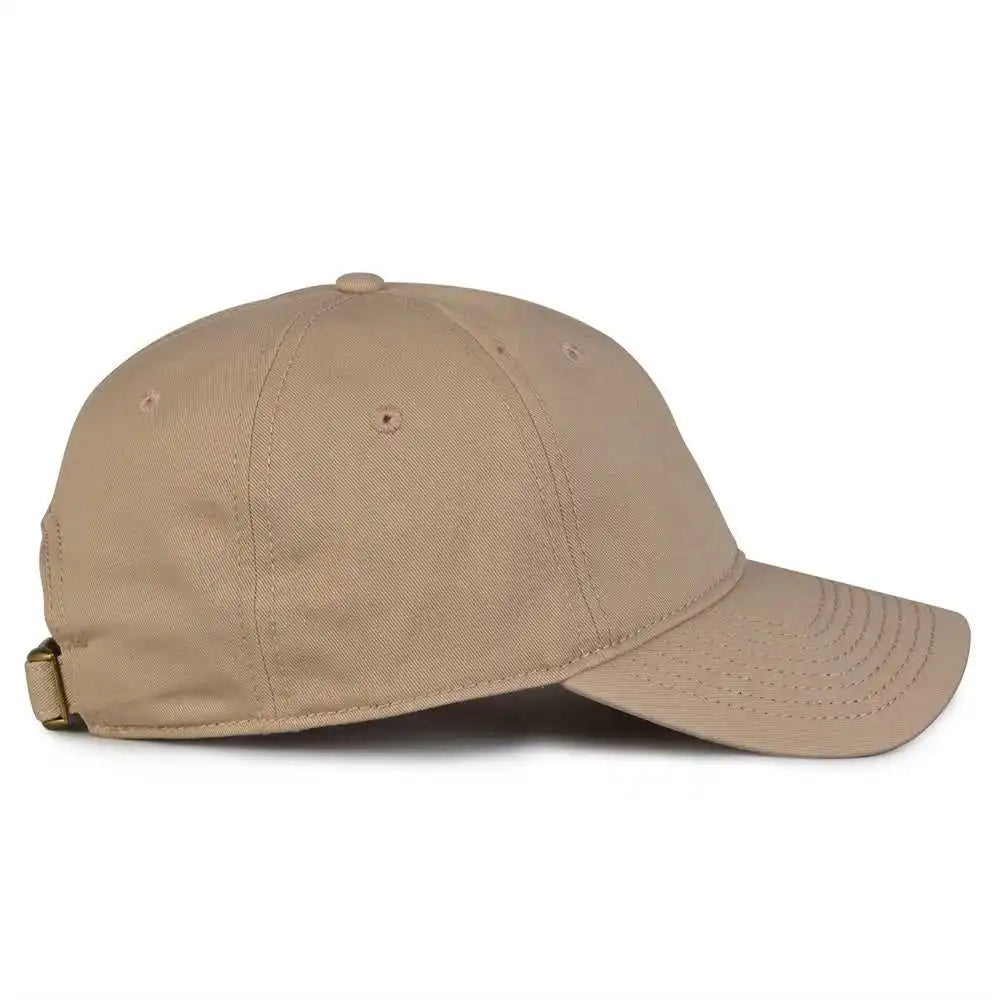 The Game Gb210 Classic Relaxed Garment Washed Twill Cap - Khaki - 6 7/8’’ - 7 5/8’’