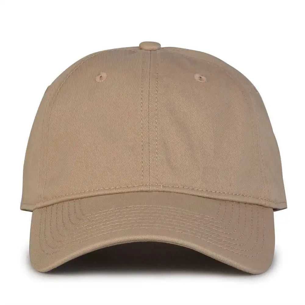 The Game Gb210 Classic Relaxed Garment Washed Twill Cap - Khaki - 6 7/8’’ - 7 5/8’’