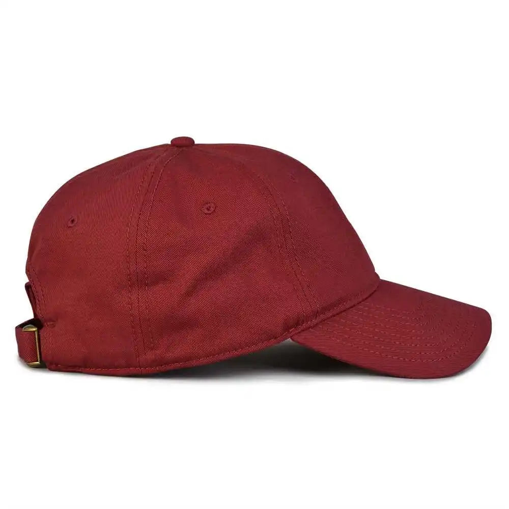 The Game Gb210 Classic Relaxed Garment Washed Twill Cap - Maroon - 6 7/8’’ - 7 5/8’’