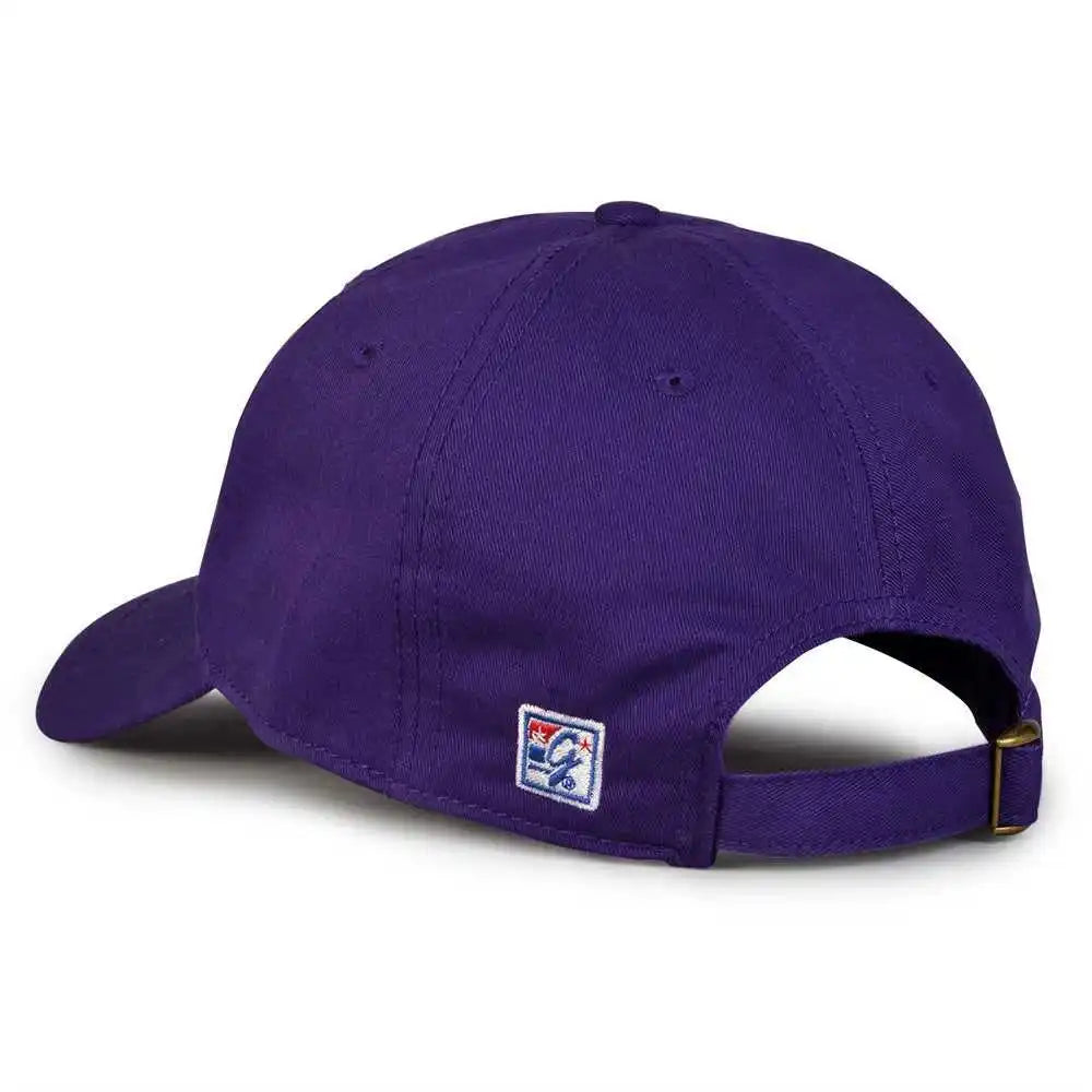 The Game Gb210 Classic Relaxed Garment Washed Twill Cap - Purple - 6 7/8’’ - 7 5/8’’