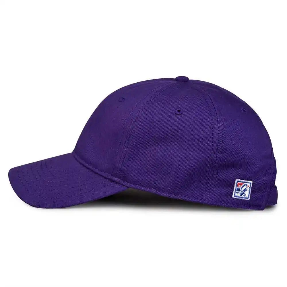 The Game Gb210 Classic Relaxed Garment Washed Twill Cap - Purple - 6 7/8’’ - 7 5/8’’
