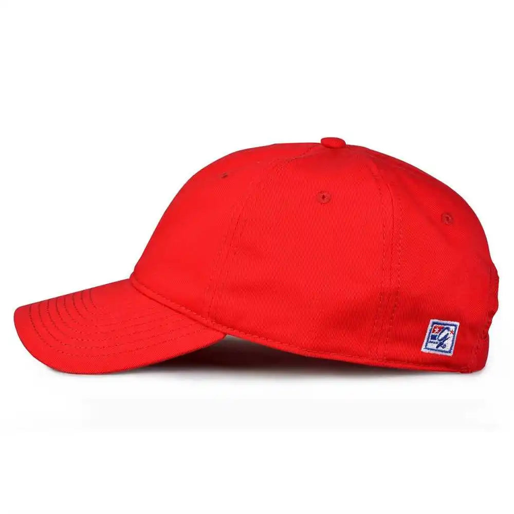 The Game Gb210 Classic Relaxed Garment Washed Twill Cap - Red - 6 7/8’’ - 7 5/8’’