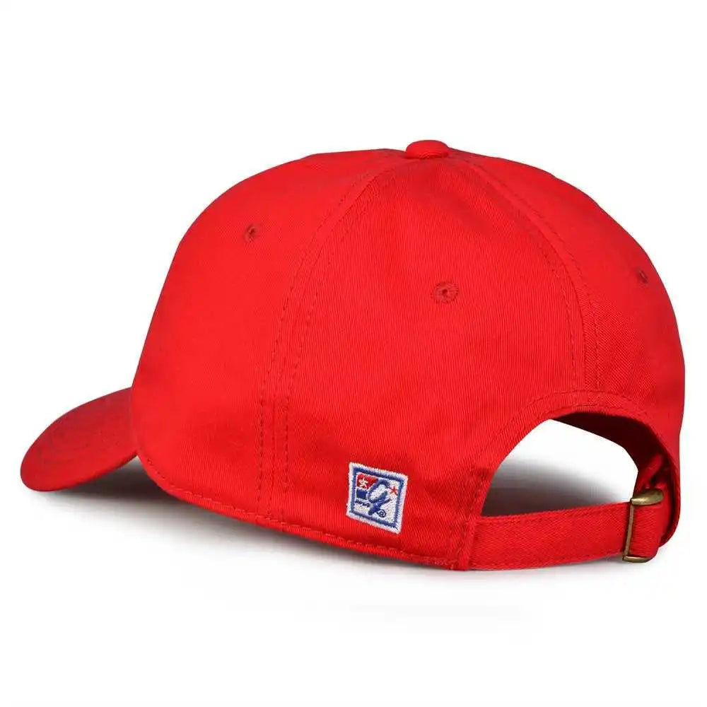 The Game Gb210 Classic Relaxed Garment Washed Twill Cap - Red - 6 7/8’’ - 7 5/8’’