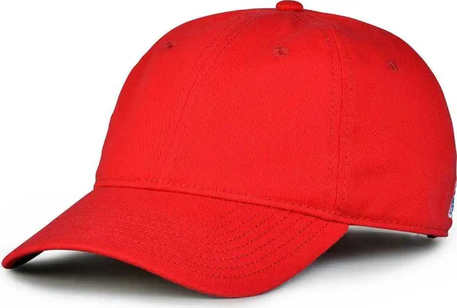 The Game Gb210 Classic Relaxed Garment Washed Twill Cap - Red - 6 7/8’’ - 7 5/8’’