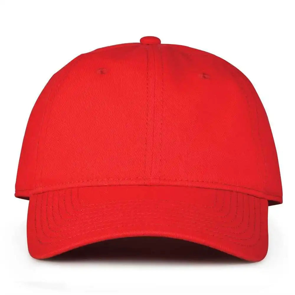 The Game Gb210 Classic Relaxed Garment Washed Twill Cap - Red - 6 7/8’’ - 7 5/8’’